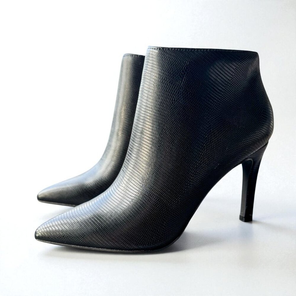 NWT French Connection ALLY Black Ankle Boots | Size 6.5 | 3" Heel